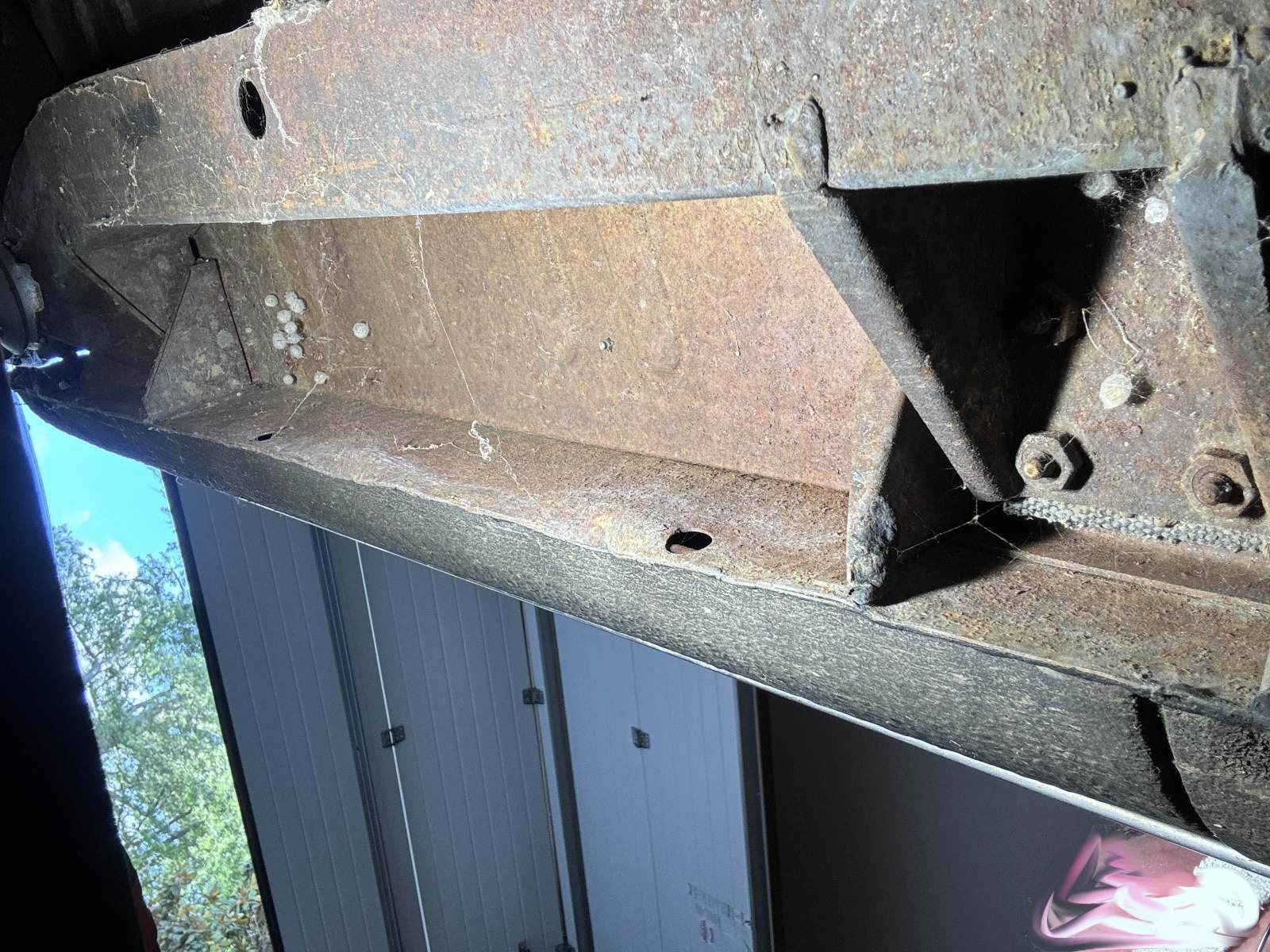1974 Triumph TR6 rocker panel area.
