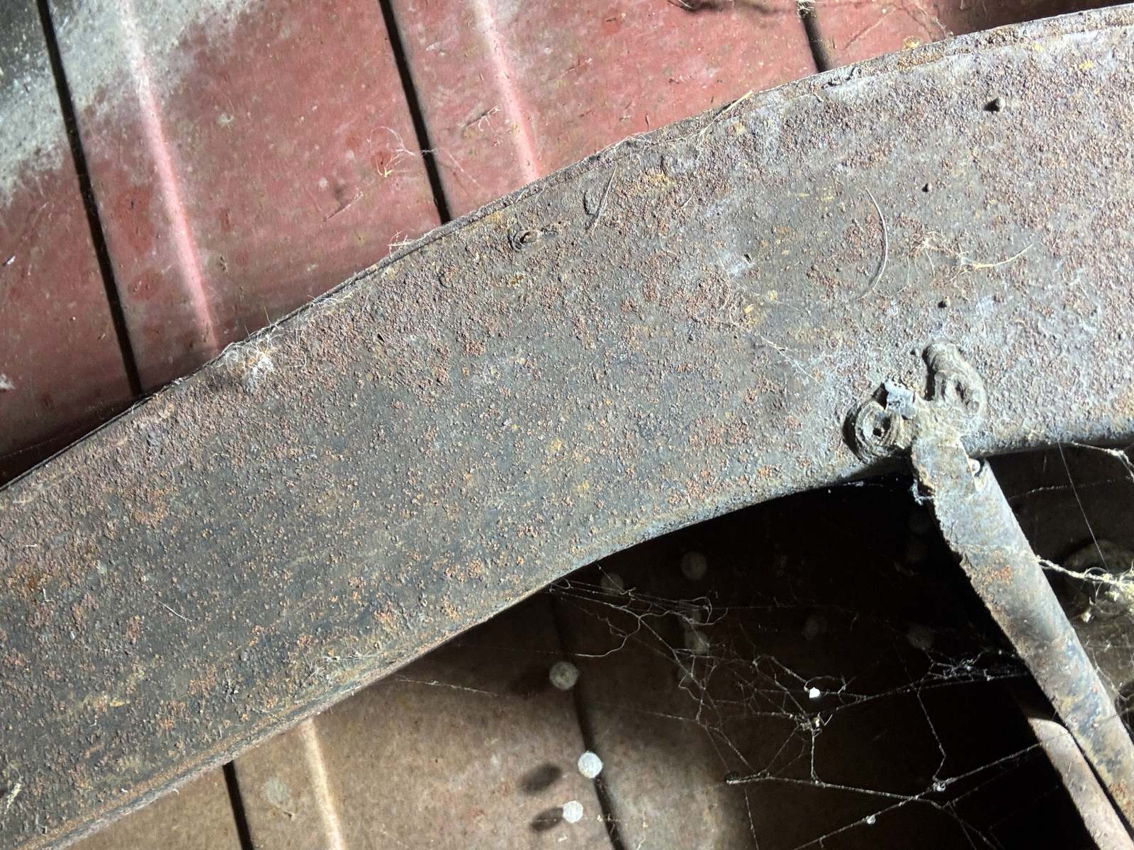 1974 Triumph TR6 rocker panel area.