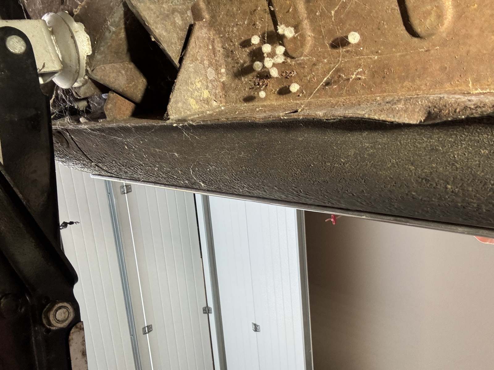 1974 Triumph TR6 rocker panel area.