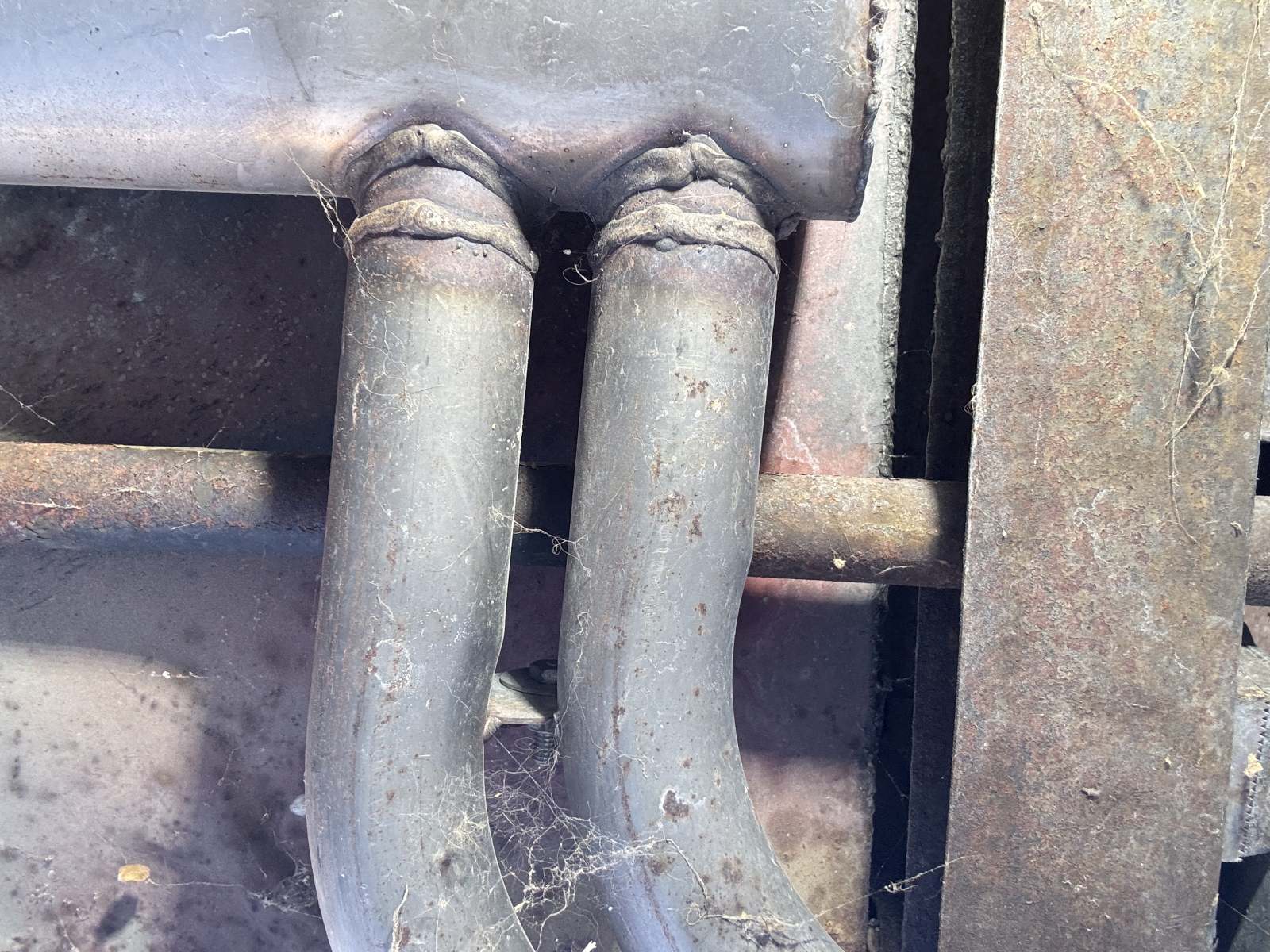 1974 Triumph TR6 under trunk area.
