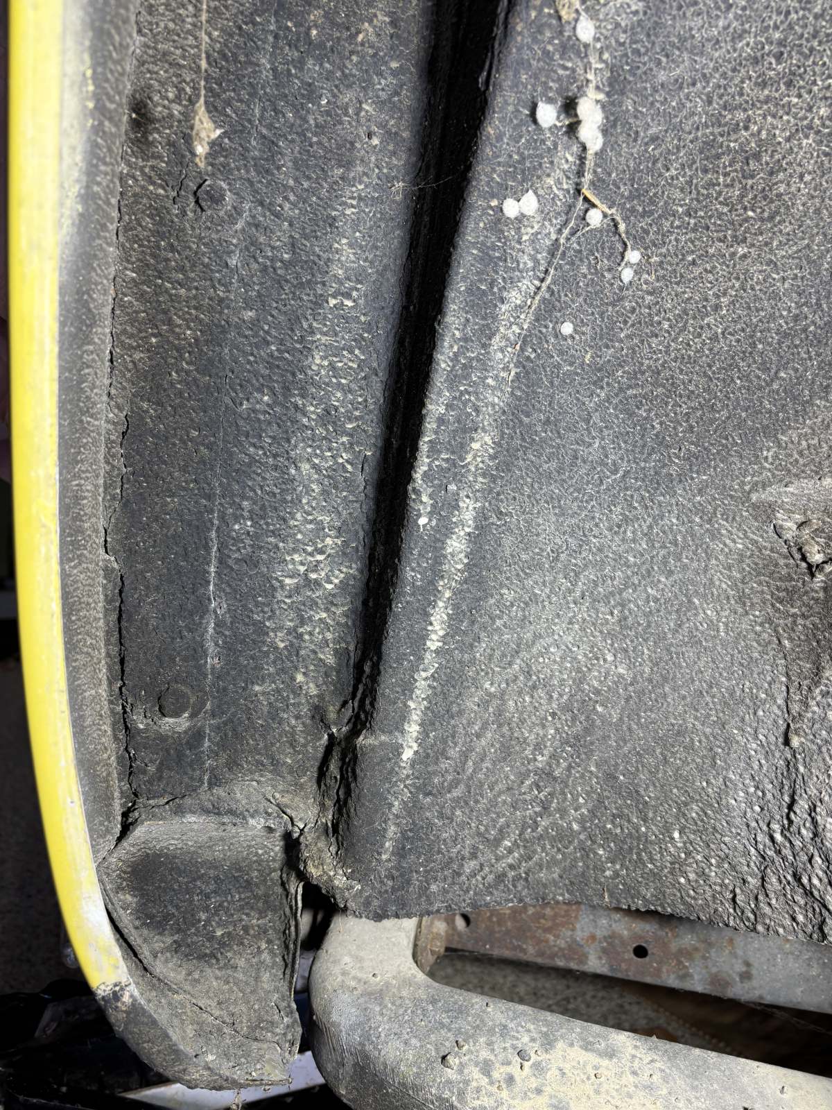 1974 Triumph TR6 frame rear left area.