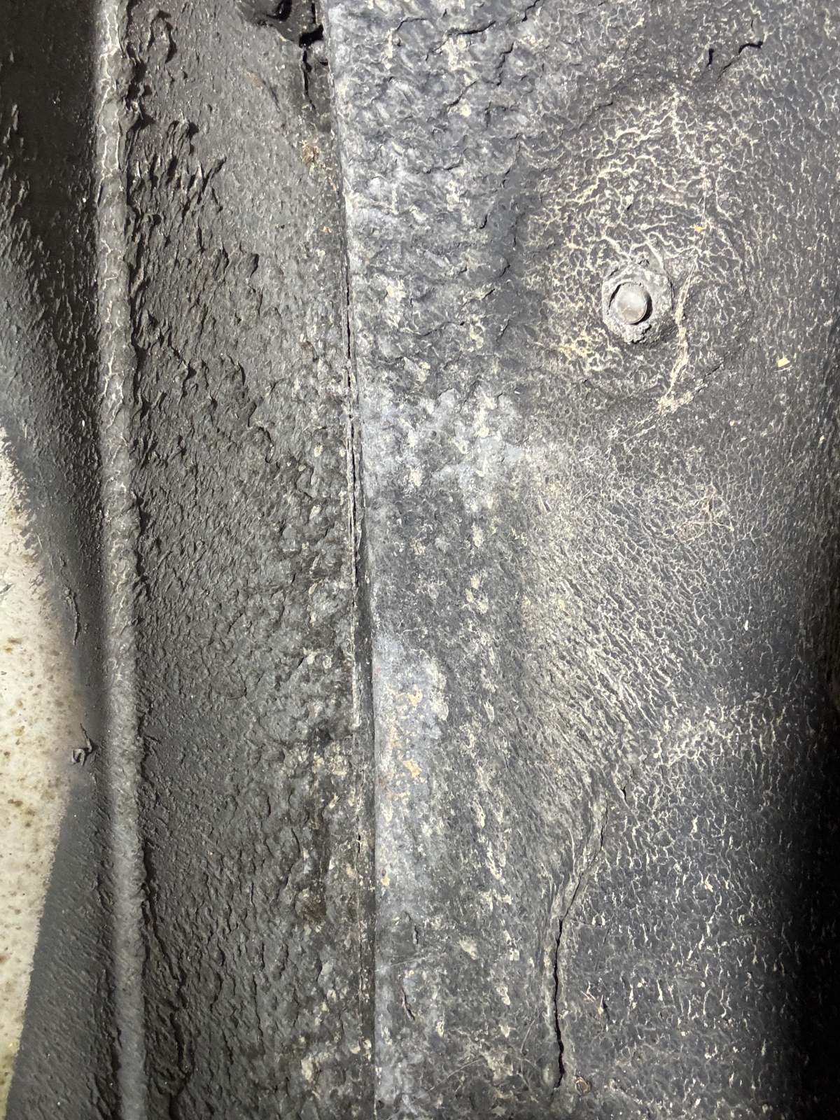 1974 Triumph TR6 frame rear right area.