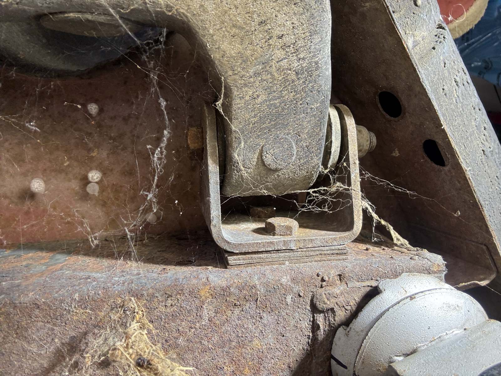 1974 Triumph TR6 frame rear right area.