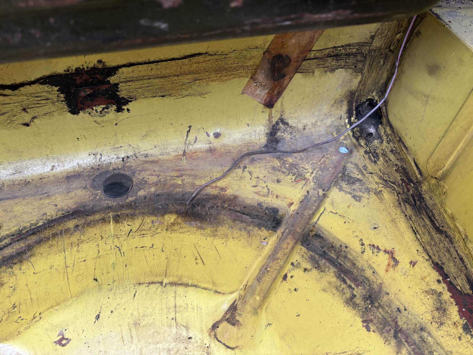 1974 Triumph TR6 rear boot.